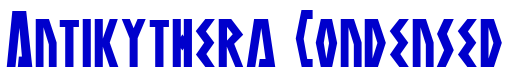 Antikythera Condensed police de caractère